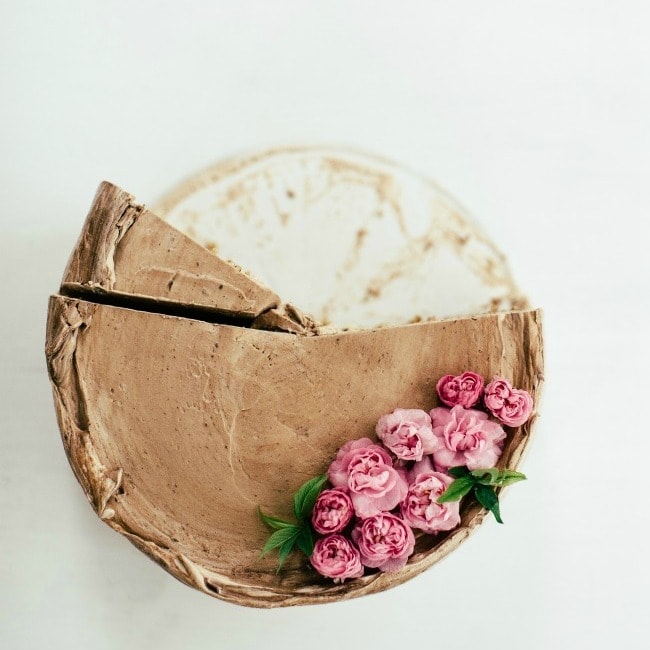hazelnut cake with crème mousseline and chocolate buttercream