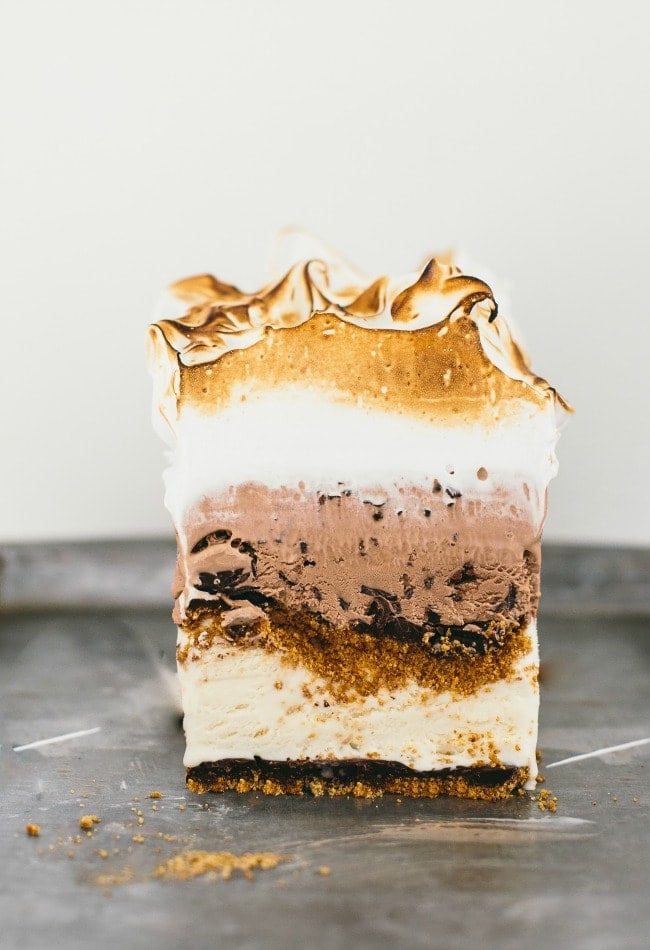 Layered S'mores Ice Cream Cake | The Vanilla Bean Blog