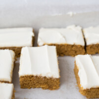 Sheet Pan Pumpkin Bars with Cream Cheese Frosting - Cooking With Carlee
