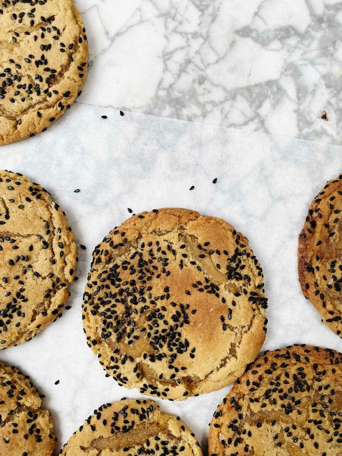 Chewy Brown Sugar Toasted Sesame Cookies - Sarah Kieffer