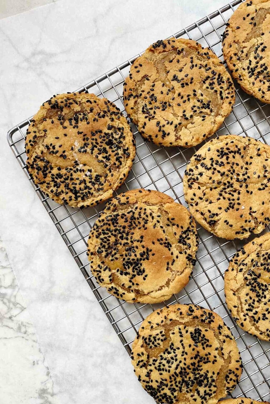 Chewy Brown Sugar Toasted Sesame Cookies - Sarah Kieffer