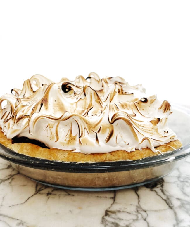 New-Fashioned Chocolate Meringue Pie - The Vanilla Bean Blog